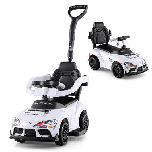 3-in-1 Toyota Licensed Foot-to-Floor Stroller Sliding Walking Toy-Black W2B