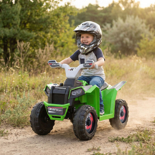 6V Kids Electric ATV Quad Car with Detachable Trailer-White W2B