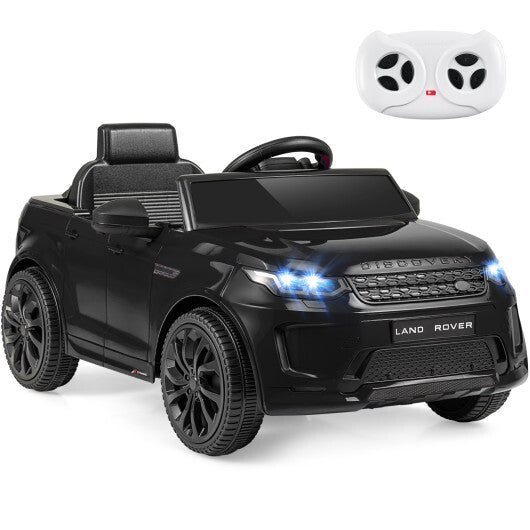 Licensed Land Rover Kids Ride on Car 12V Battery Powered Kids Electric Car-Black - Color: Black W2B