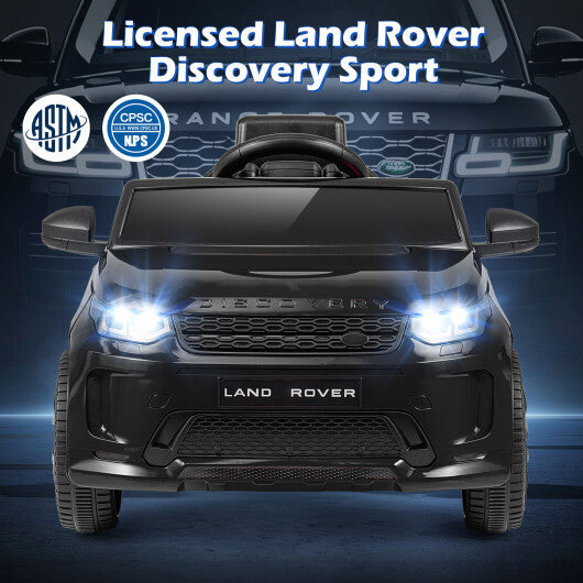 Licensed Land Rover Kids Ride on Car 12V Battery Powered Kids Electric Car-Black
