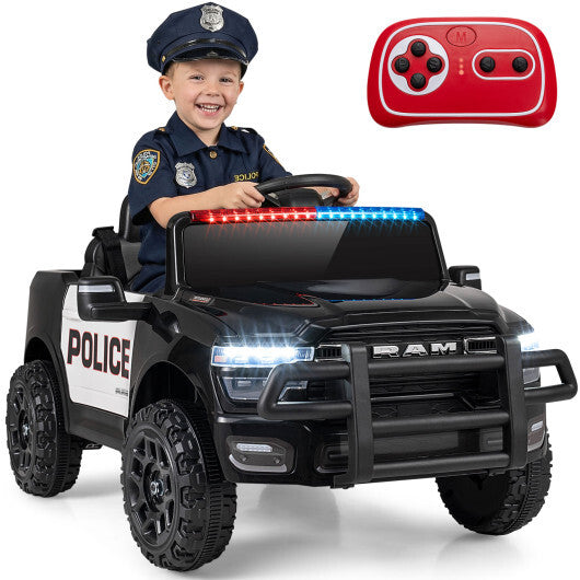 12V Kids Ride On Car Licensed RAM 3500 Electric Vehicle with Remote Control-Black