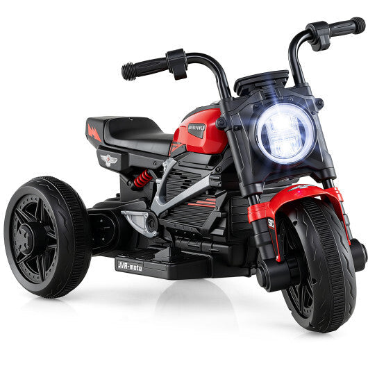 6V Kids Electric Motorcycle with LED Headlight and Music for Toddlers Aged 3-5-Pink W2B
