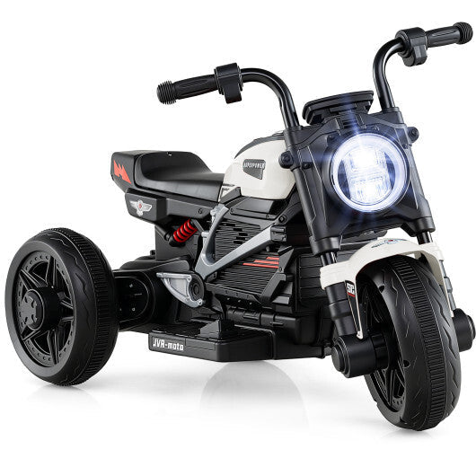 6V Kids Electric Motorcycle with LED Headlight and Music for Toddlers Aged 3-5-Pink W2B