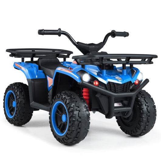 24V Electric Ride On Quad with LED Headlights-Black