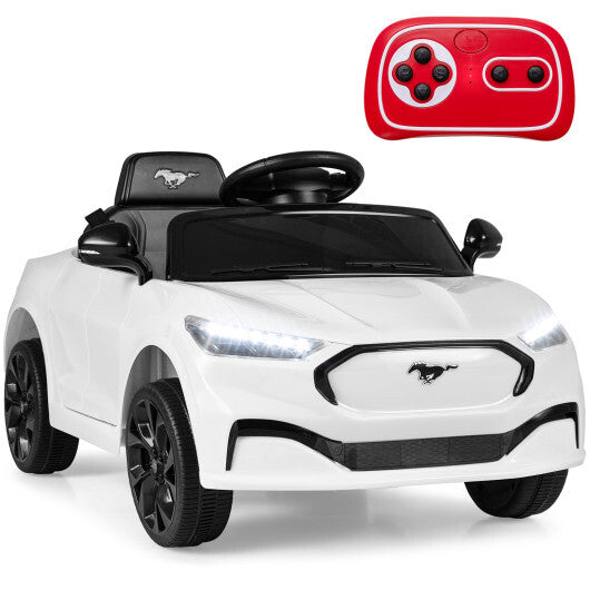 12V Kids Ride on Car Licensed Ford Mach E with Parent Control and Horn-Red