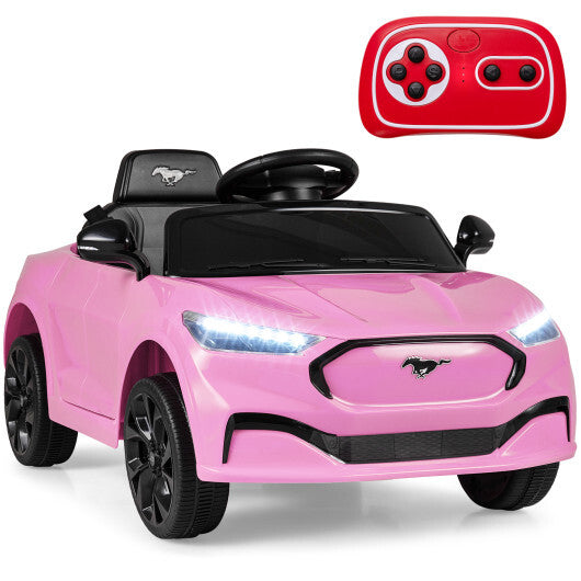 12V Kids Ride on Car Licensed Ford Mach E with Parent Control and Horn-Red