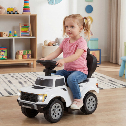 3-In-1 Licensed Ford Push Car for Toddlers-White - Color: White W2B