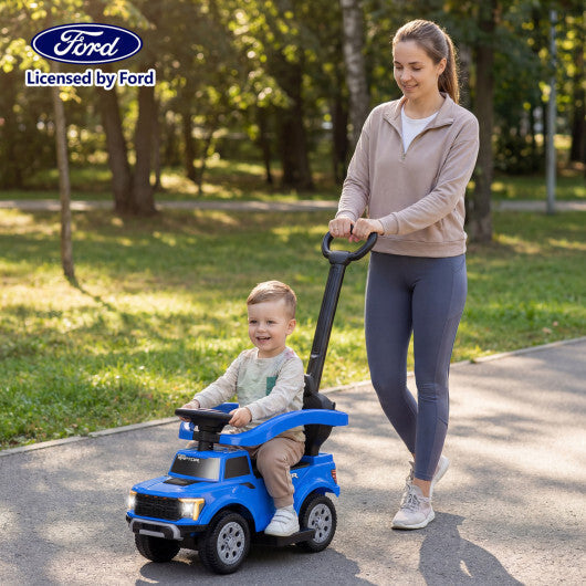 3-In-1 Licensed Ford Push Car for Toddlers-Black W2B