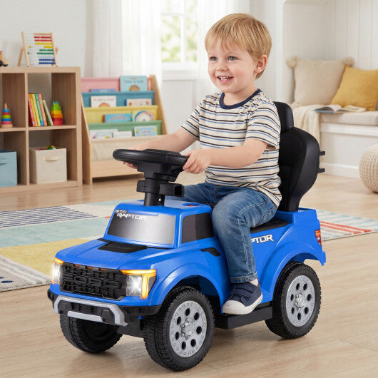 3-In-1 Licensed Ford Push Car for Toddlers-Black W2B