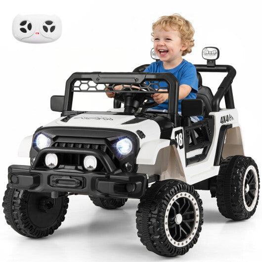 12V Kids Ride on Truck with Remote Control and 3 Speeds-Red W2B