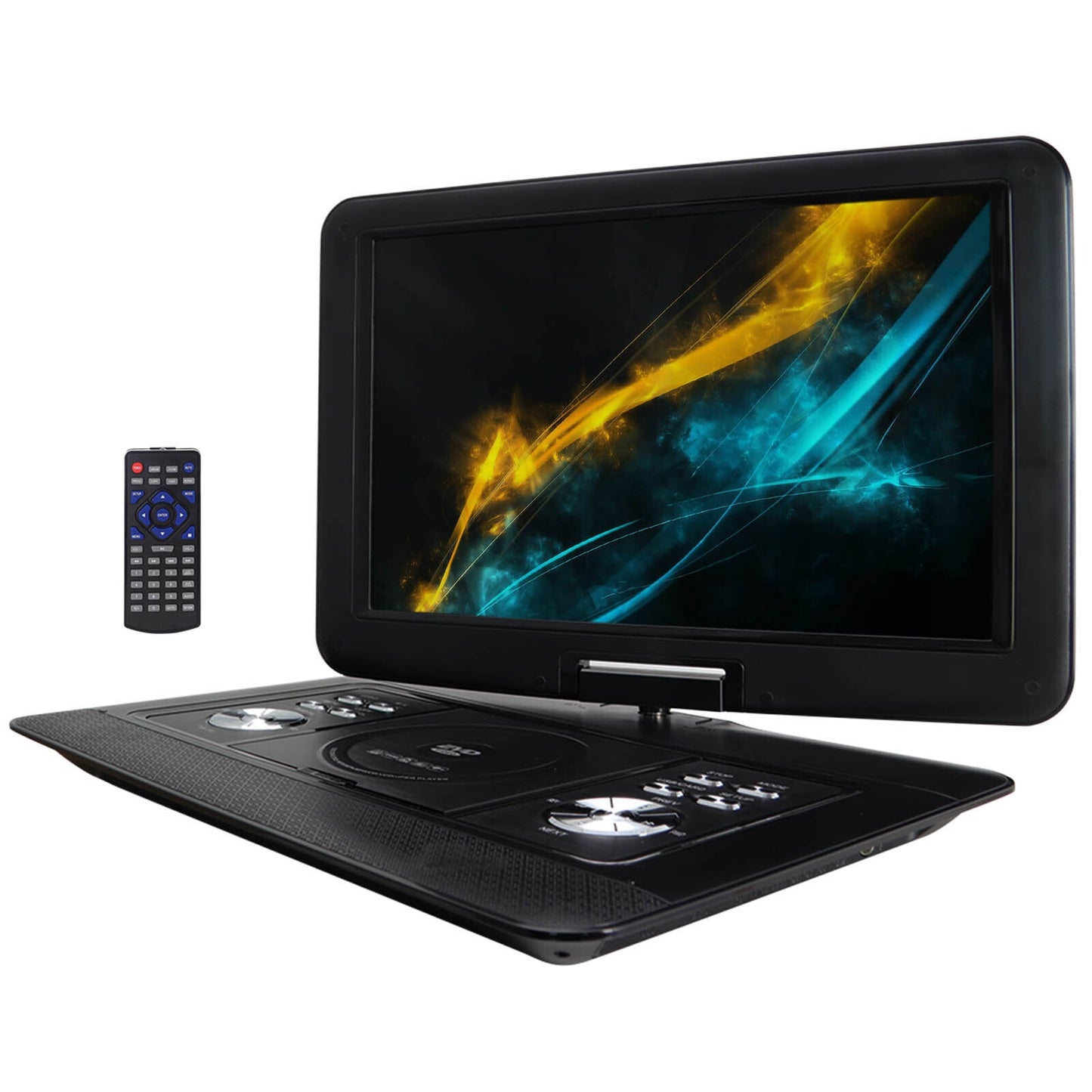 Trexonic 15.4 Inch Portable DVD Player with TFT-LCD Screen and HDMI/USB/SD/AV Inputs W2B