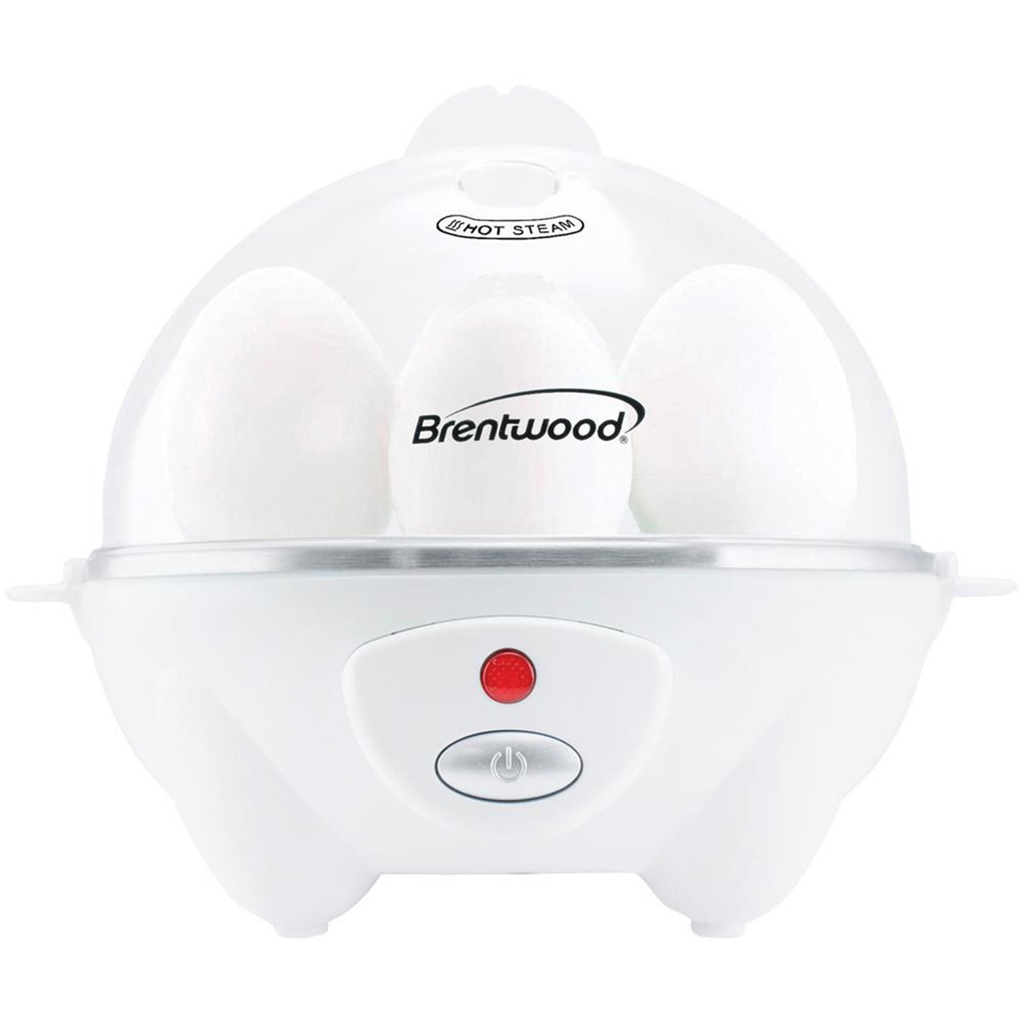 Brentwood Electric 7 Egg Cooker with Auto Shut Off in White W2B