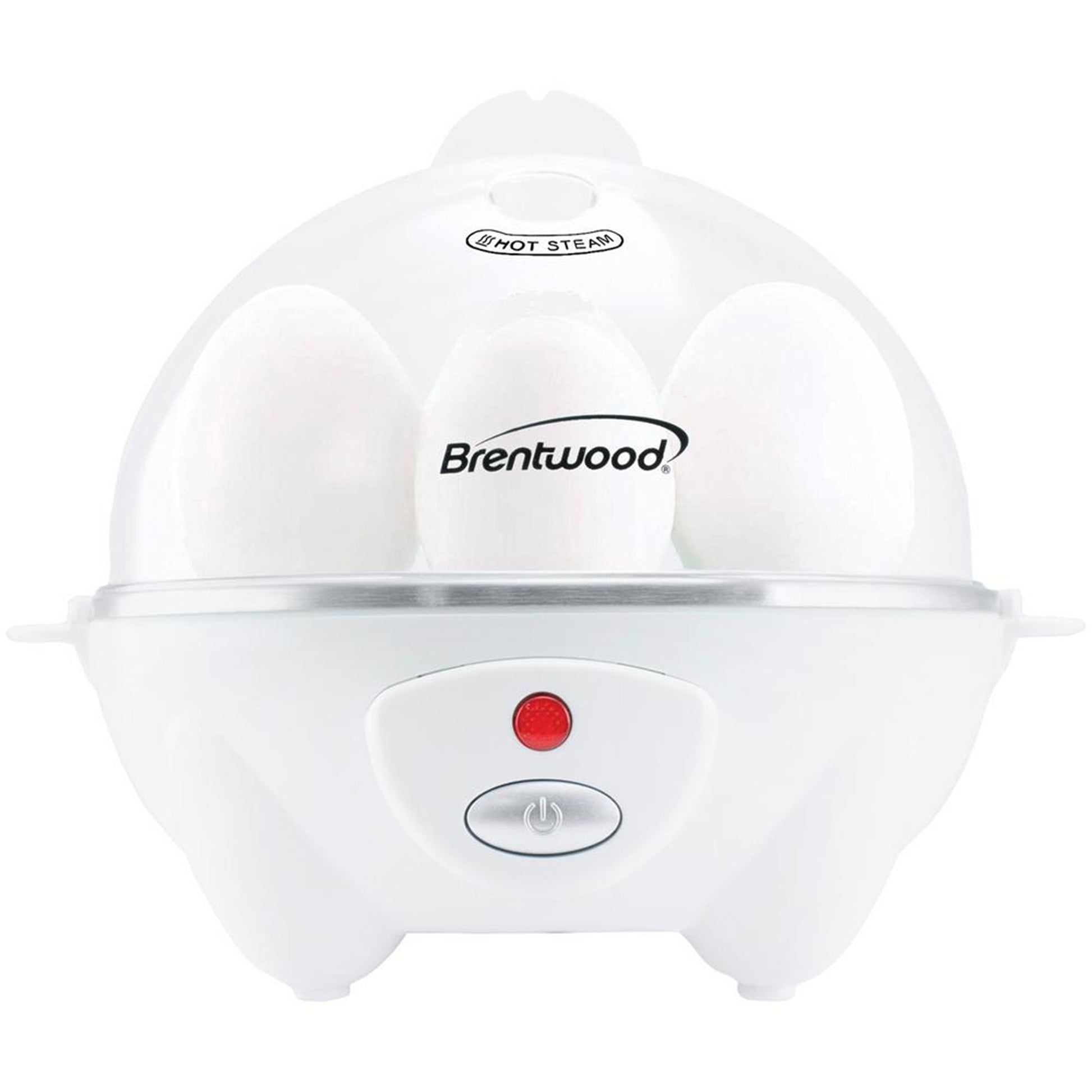 Brentwood Electric 7 Egg Cooker with Auto Shut Off in White W2B