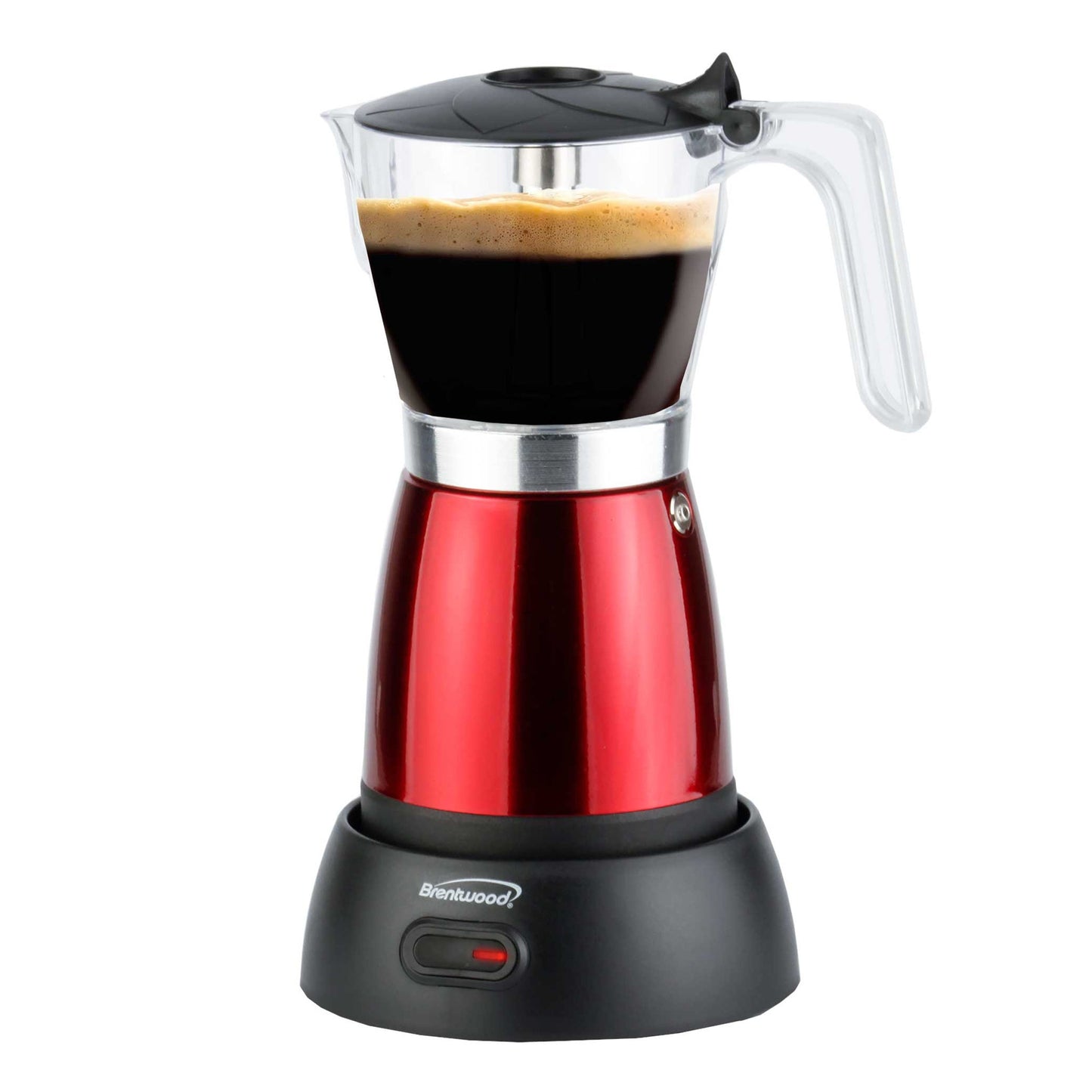Brentwood 6 Serving Cordless Electric Moka Pot Espresso Machine W2B