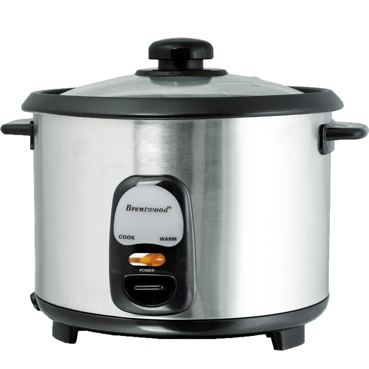 Brentwood 10 Cup Rice Cooker / Non-Stick in Silver W2B