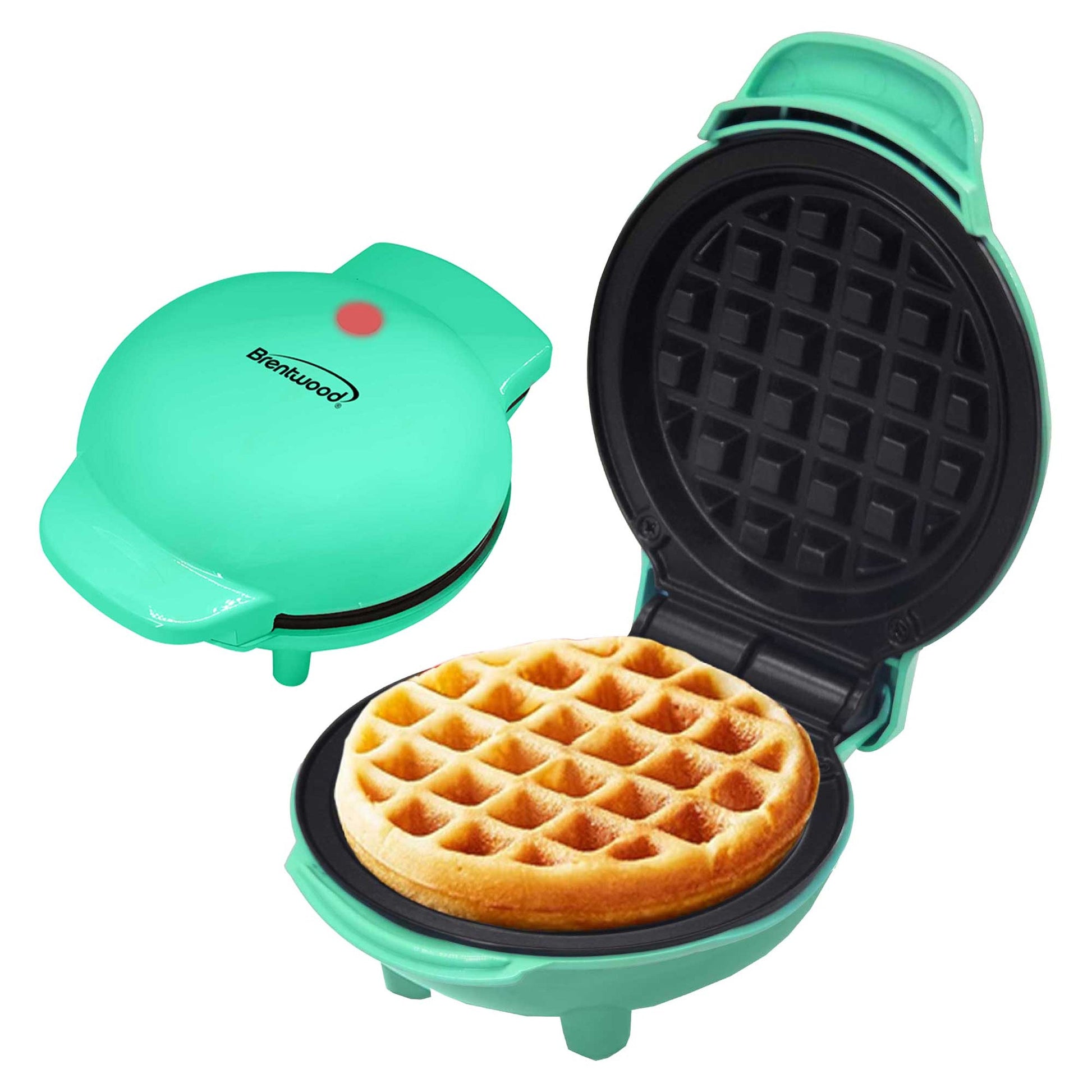 Brentwood Non-Stick 5 Inch Multi-Use Mini Waffles Maker in Blue W2B