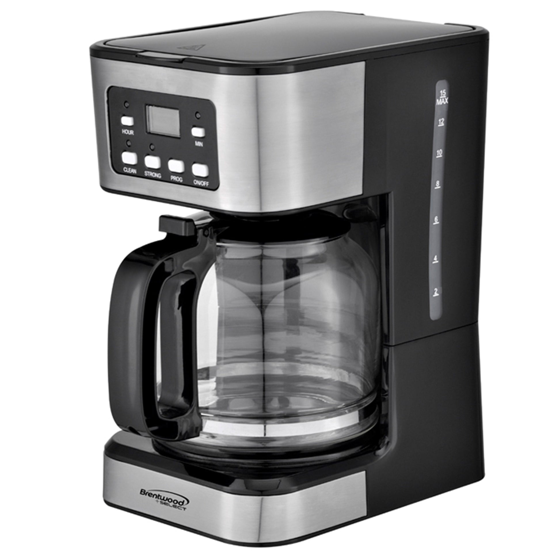 Brentwood 12 Cup Digital Coffee Maker in Black W2B