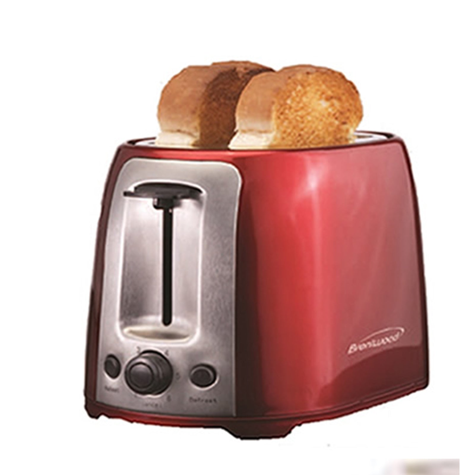 Brentwood 2 Slice Cool Touch Toaster in Red and Stainless Steel W2B