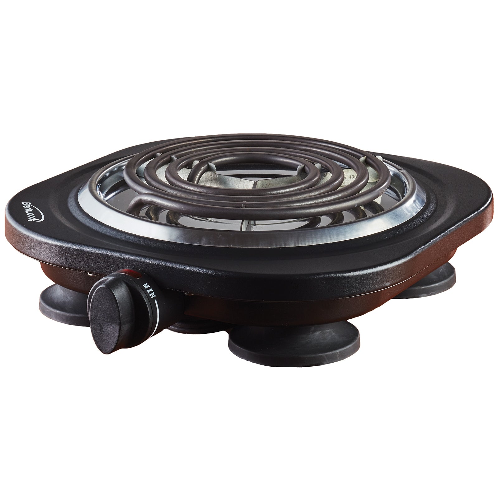 Brentwood TS-321BK 1000 Watt Single Electric Burner in Black W2B
