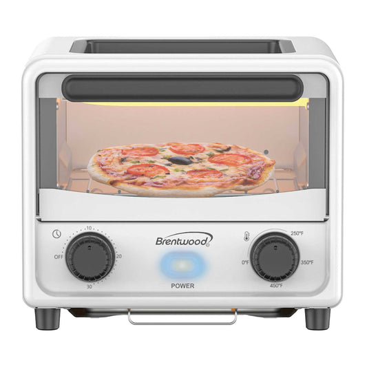 Brentwood 3 Liter Mini Toaster Oven in White W2B