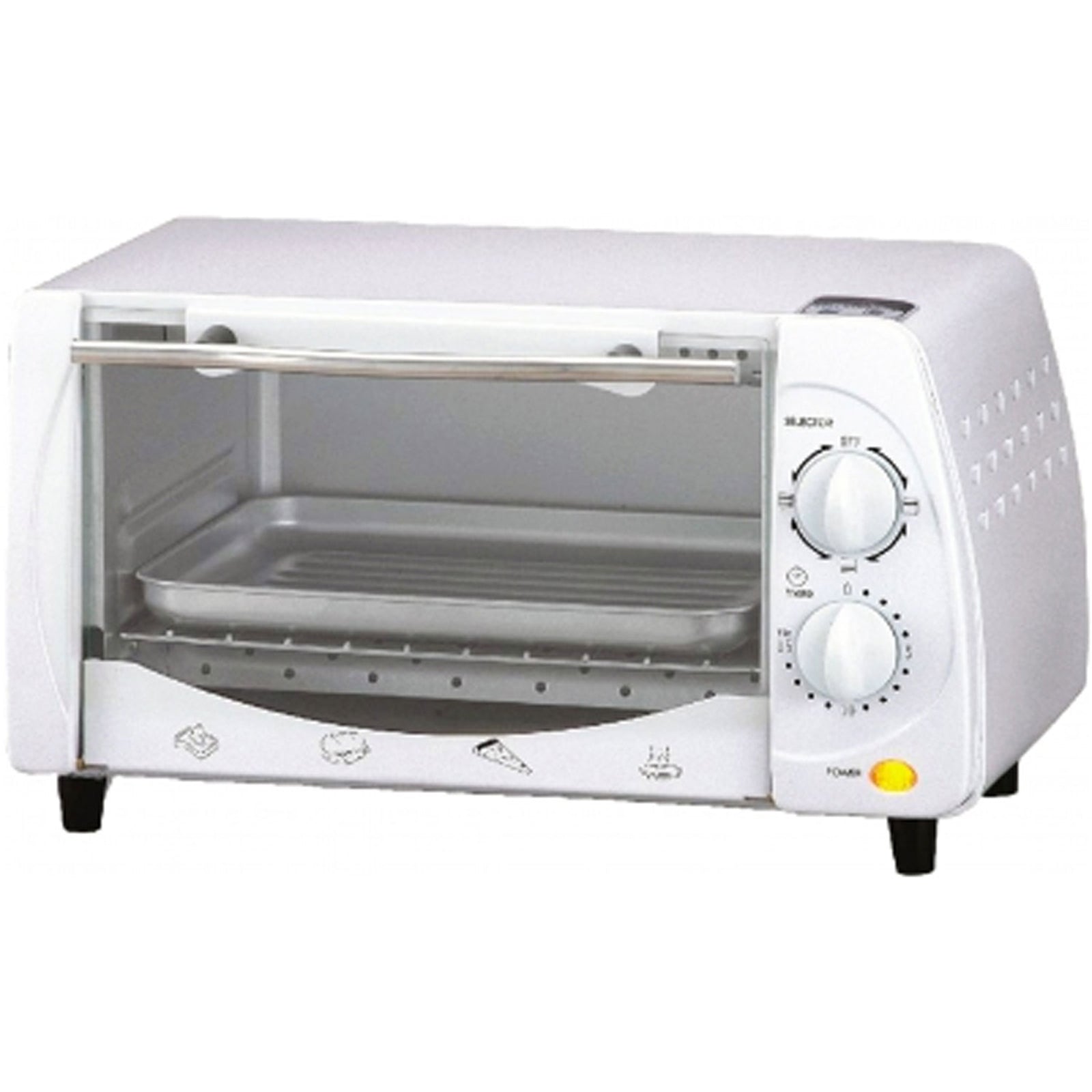 Brentwood 9-Liter (4 Slice) Toaster Oven Broiler (White) W2B