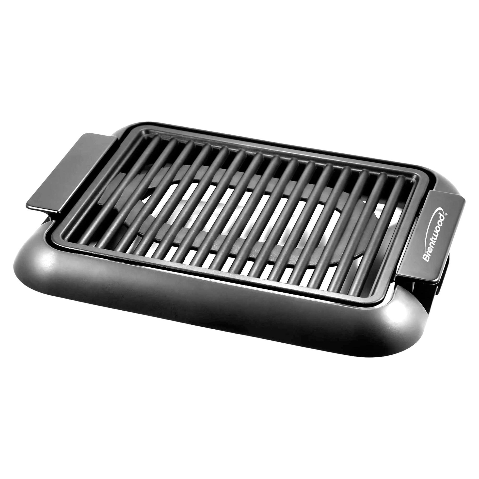 Brentwood 12.6 Inch x 10 Inch Electric Smokeless Indoor Grill with Ceramic Non-Stick Surface W2B
