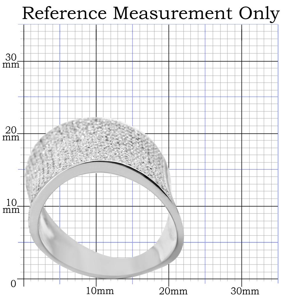 TS027 - Rhodium 925 Sterling Silver Ring with AAA Grade CZ  in Clear Alamode