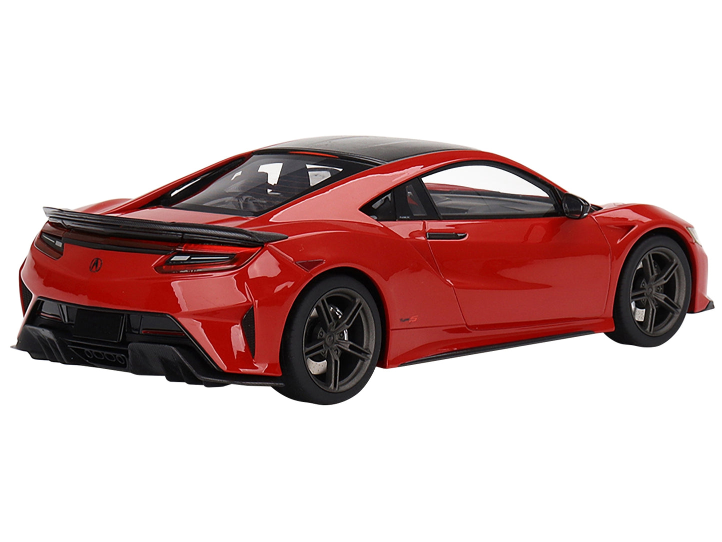 2022 Acura NSX Type S Curva Red with Carbon Top 1/18 Model Car by Top Speed