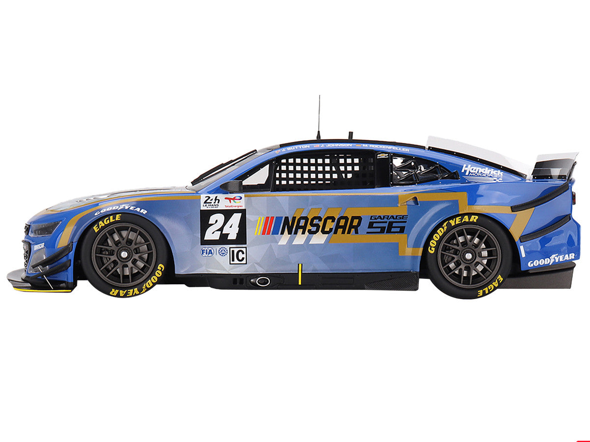 Chevrolet Camaro ZL1 #24 Jenson Button - Jimmie Johnson - Mike Rockenfeller "Hendrick Motorsports - NASCAR Next Gen Garage 56" Innovative "24 Hours of Le Mans" (2023) 1/18 Model Car by Top Speed-0