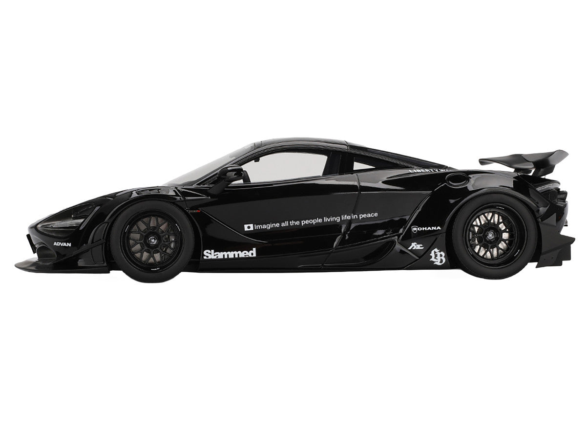 McLaren 720S "LB-Works" Black "Tokyo Auto Salon 2024" 1/18 Model Car by Top Speed-1