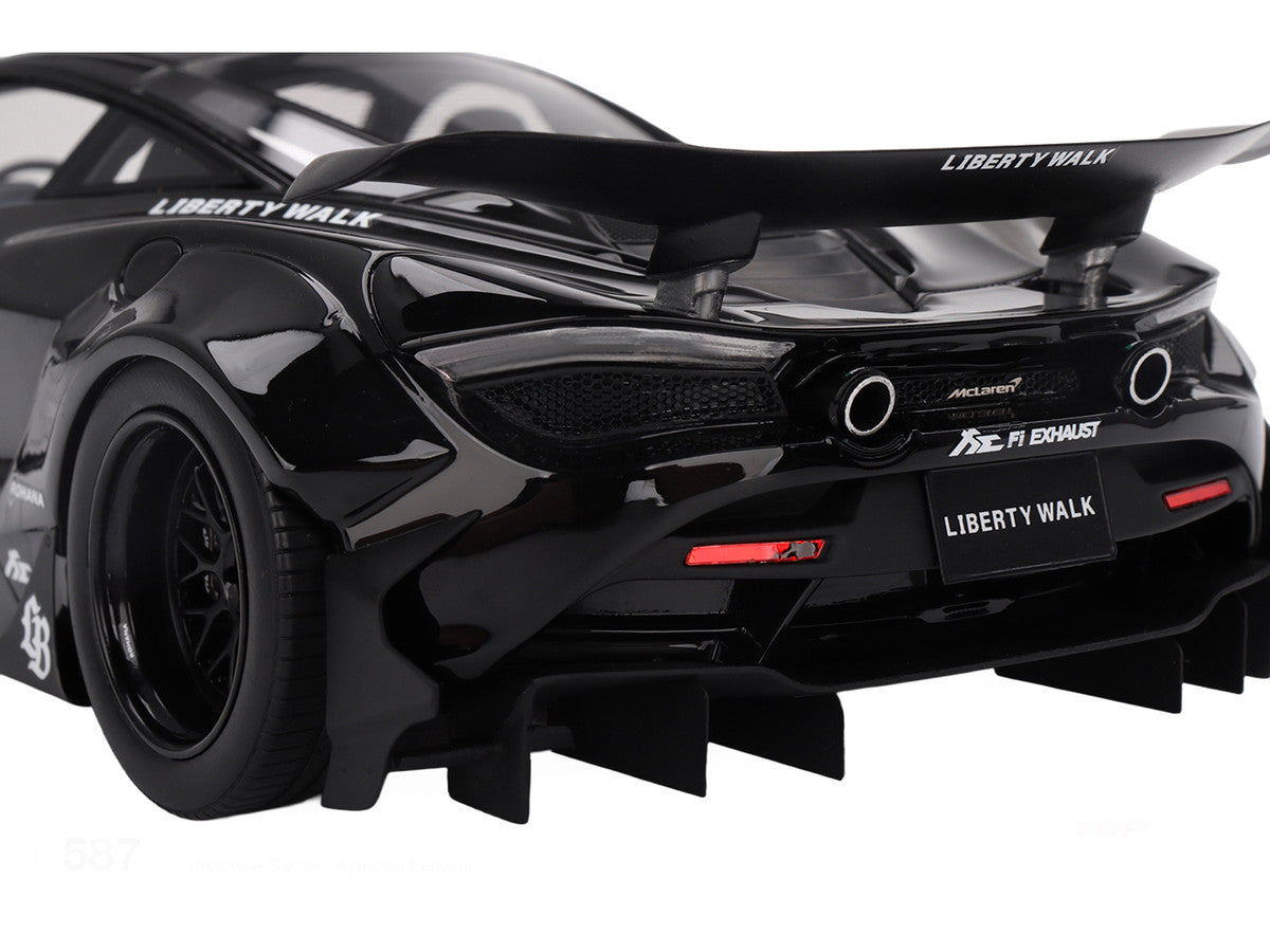 McLaren 720S "LB-Works" Black "Tokyo Auto Salon 2024" 1/18 Model Car by Top Speed-2