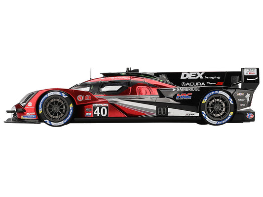 Acura ARX-06 GTP #40 Louis Deletraz - Colton Herta - Jordan Taylor "Wayne Taylor Racing with Andretti" Winner "12 Hours of Sebring" (2024) 1/18 Model Car by Top Speed-0