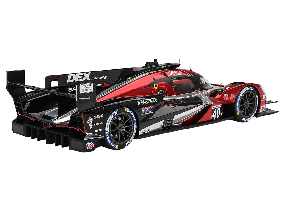 Acura ARX-06 GTP #40 Louis Deletraz - Colton Herta - Jordan Taylor "Wayne Taylor Racing with Andretti" Winner "12 Hours of Sebring" (2024) 1/18 Model Car by Top Speed-1