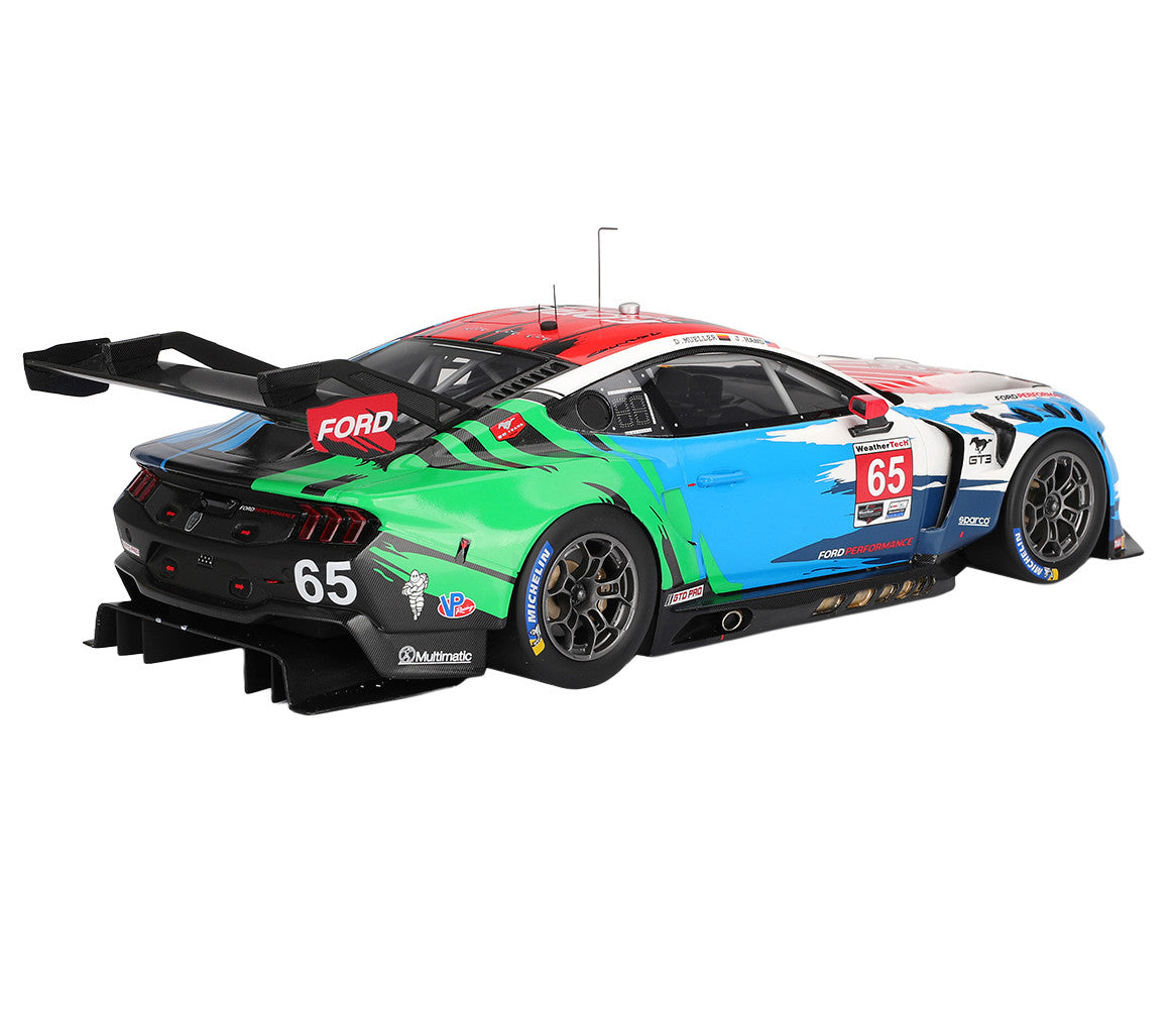 Ford Mustang GT3 #65 Joey Hand - Dirk Muller "Ford Multimatic Motorsports" "Motul Course de Monterey - Laguna Seca" (2024) 1/18 Model Car by Top Speed-0