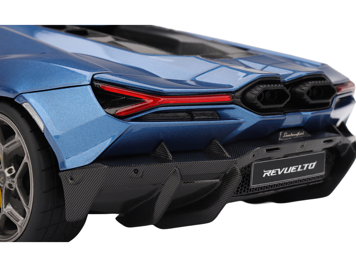 Lamborghini Revuelto Blu Eleos Blue Metallic 1/18 Model Car by Top Speed Top Speed