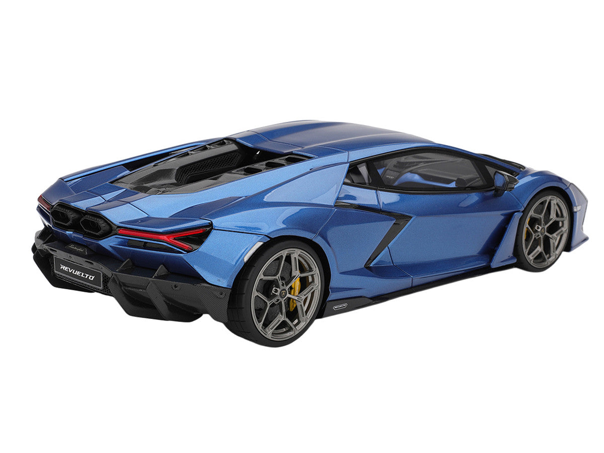 Lamborghini Revuelto Blu Eleos Blue Metallic 1/18 Model Car by Top Speed Top Speed