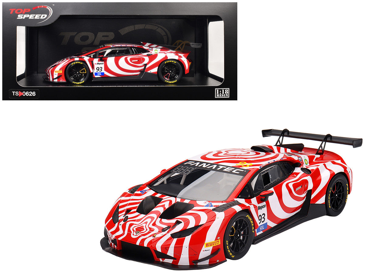 Lamborghini Huracan GT3 EVO2 #93 Tony D'Alberto - Adrian Deitz - Grant Denyer - David Wall "Wall Racing" "Bathurst 12 Hour" (2024) 1/18 Model Car by Top Speed-0