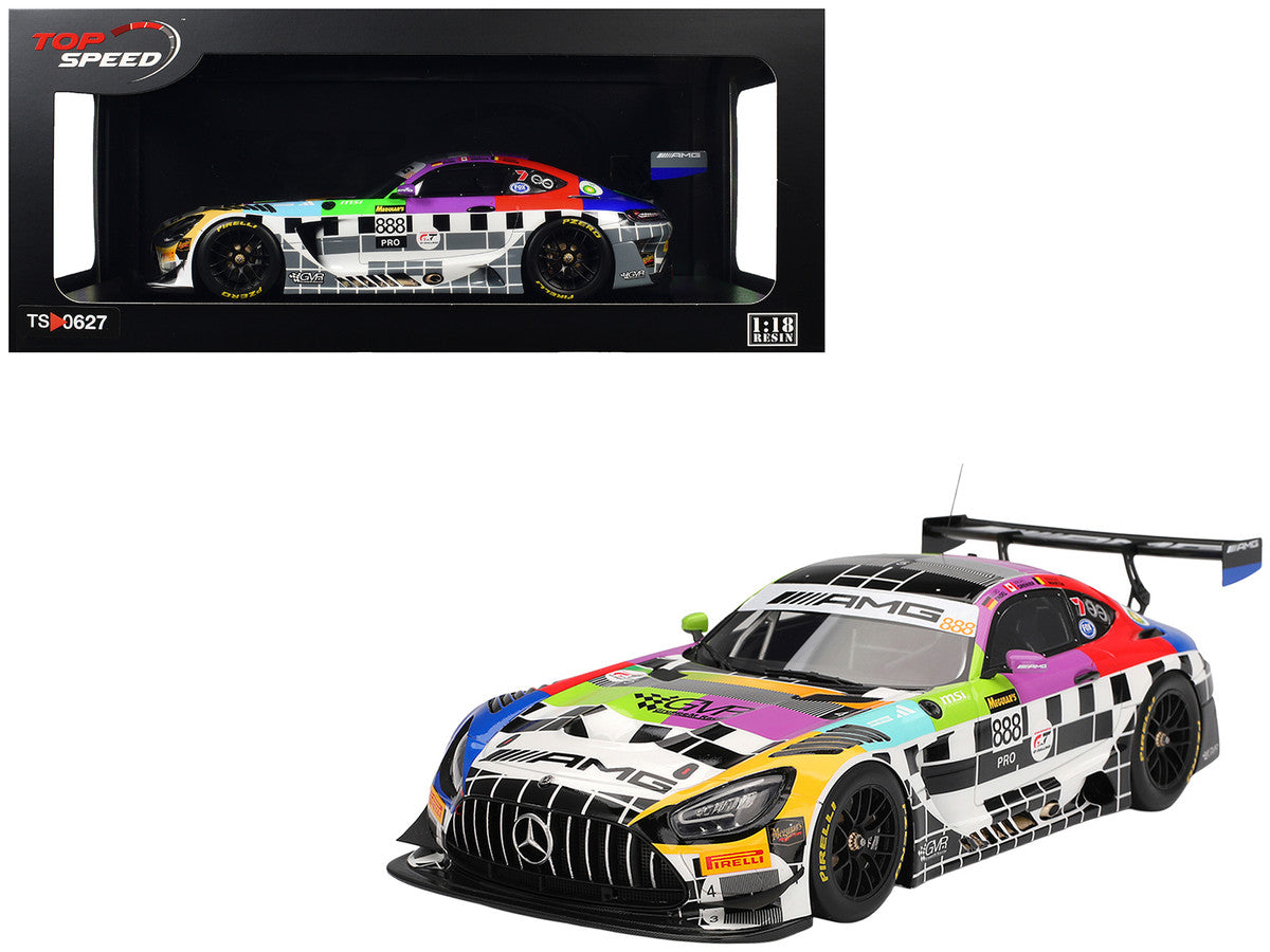 Mercedes-AMG GT3 #888 Maro Engel - Mikael Grenier - Maxime Martin "Mercedes-AMG Team GMR" Meguiar's "Bathurst 12 Hour" (2025) 1/18 Model Car by Top Speed Top Speed