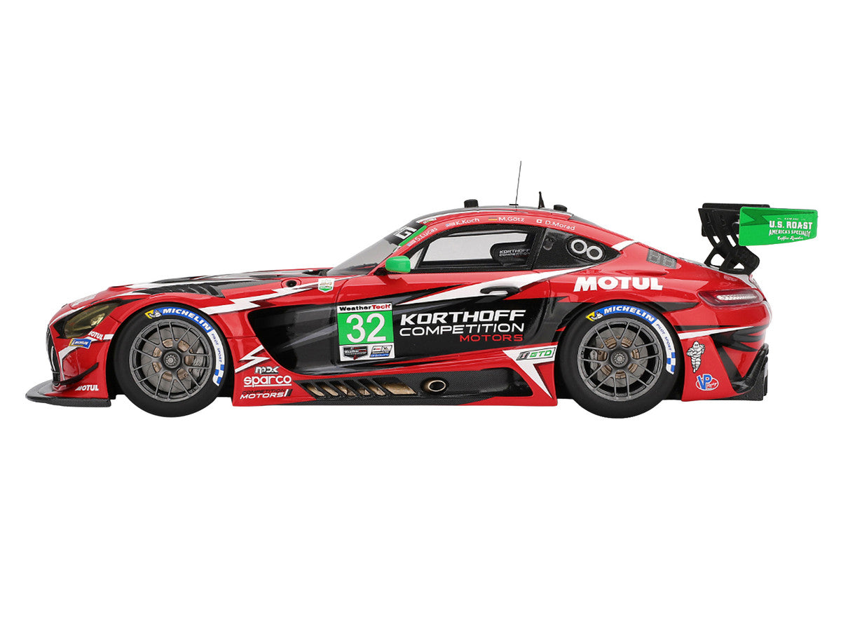 Mercedes-AMG GT3 EVO #32 Maximilian Gotz - Kenton Koch - Seth Lucas - Daniel Morad "Korthoff Competition Motors" IMSA "24 Hours of Daytona" (2025) 1/18 Model Car by Top Speed-1