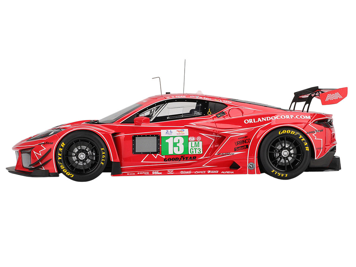 Chevrolet Corvette Z06 GT3.R #13 Matt Bell - Orey Fidani - Lars Kern "AWA Racing" "24 Hours of Le Mans" (2025) 1/18 Model Car by Top Speed Top Speed