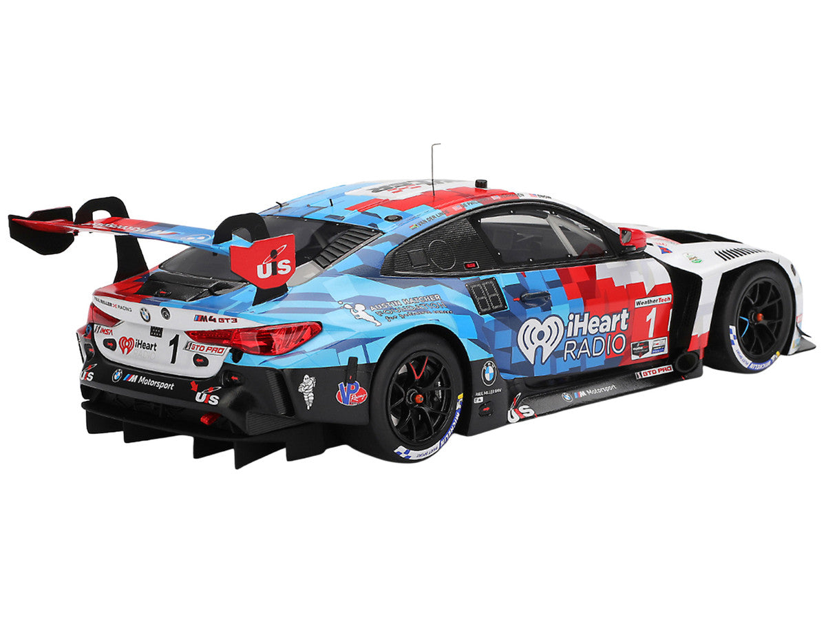 BMW M4 GT3 EVO #1 Connor De Phillippi - Madison Snow - Neil Verhagen - Kelvin van der Linde "Paul Miller Racing" IMSA "24 Hours of Daytona" (2025) 1/18 Model Car by Top Speed-1