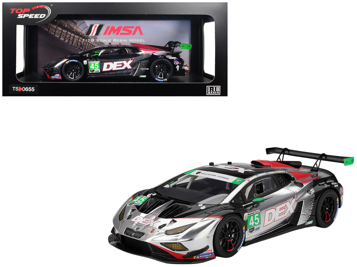 Lamborghini Huracan GT3 EVO2 #45 Graham Doyle - Danny Formal - Trent Hindman - Kyle Marcelli "Wayne Taylor Racing" IMSA "24 Hours of Daytona" (2025) 1/18 Model Car by Top Speed Top Speed