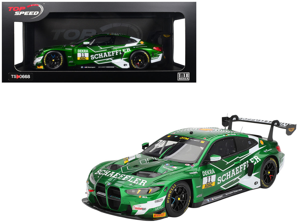 BMW M4 GT3 EVO #11 Marco Wittmann 200th DTM Race "Schubert Motorsport" "Deutsche Tourenwagen Masters - Zandvoort" (2025) 1/18 Model Car by Top Speed Top Speed