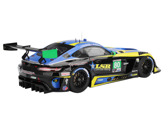 Mercedes-AMG GT3 EVO #80 Scott Andrews - Ralf Aron - Eric Filgueiras - Dan Knox "Lone Star Racing" IMSA "24 Hours of Daytona" (2025) 1/18 Model Car by Top Speed-1