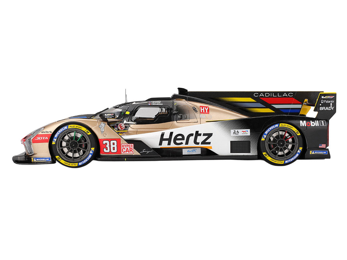 Cadillac V-Series.R #38 Earl Bamber - Sebastien Bourdais - Jenson Button "Cadillac Hertz Team Jota" FIA WEC "24 Hours of Le Mans" (2025) 1/18 Model Car by Top Speed Top Speed