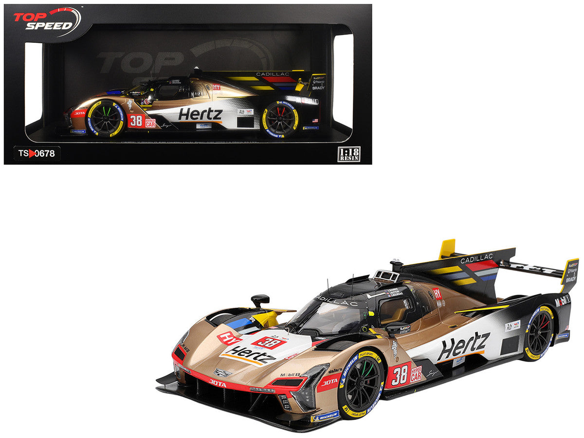 Cadillac V-Series.R #38 Earl Bamber - Sebastien Bourdais - Jenson Button "Cadillac Hertz Team Jota" FIA WEC "24 Hours of Le Mans" (2025) 1/18 Model Car by Top Speed Top Speed