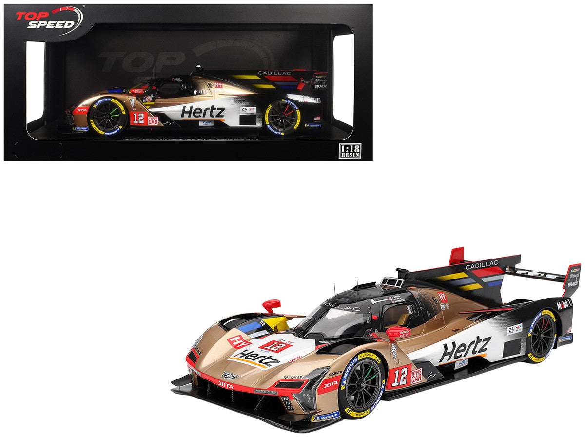 Cadillac V-Series.R #12 Alex Lynn - Norman Nato - Will Stevens "Cadillac Hertz Team Jota" FIA WEC "24 Hours of Le Mans" (2025) 1/18 Model Car by Top Speed Top Speed