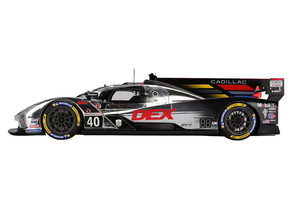 Cadillac V-Series.R #40 Louis Deletraz - Kamui Kobayashi - Jordan Taylor "Cadillac Wayne Taylor Racing" IMSA "24 Hours of Daytona" (2025) 1/18 Model Car by Top Speed-1