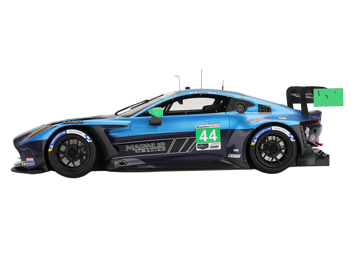 Aston Martin Vantage GT3 EVO #44 Andy Lally - John Potter - Spencer Pumpelly - Nicki Thiim "Magnus Racing" IMSA "24 Hours of Daytona" (2025) 1/18 Model Car by Top Speed Top Speed