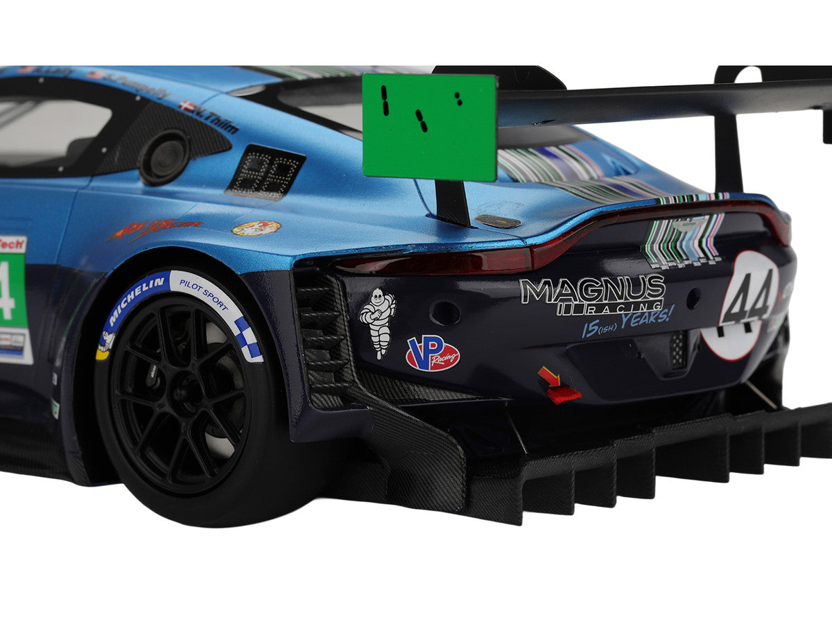Aston Martin Vantage GT3 EVO #44 Andy Lally - John Potter - Spencer Pumpelly - Nicki Thiim "Magnus Racing" IMSA "24 Hours of Daytona" (2025) 1/18 Model Car by Top Speed Top Speed